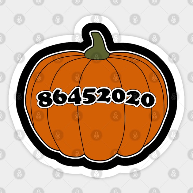 Orange Pumpkin 86452020 Sticker by aaallsmiles